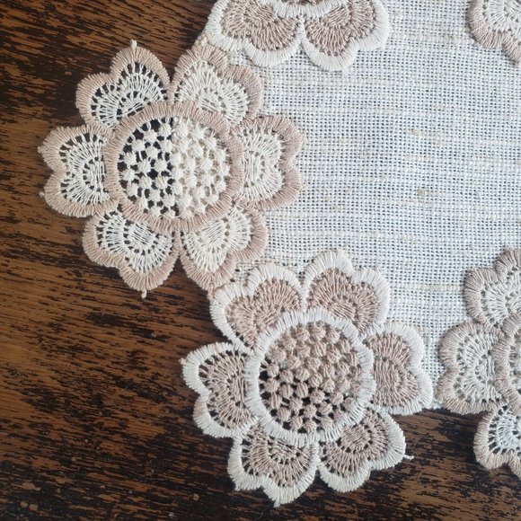 Floral Doily, Table Mat, Plant Mat - Picture 2 of 4